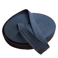 Широка білизняна резинка для одягу  чорний 2 см х 22,5 м