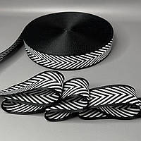 Стропа ремінна для сумок 5 см різнокольорова - шеврон