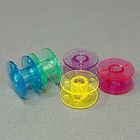 Шпульки 11 мм/20 мм (5шт) для швейних машин, пластикова - мікс