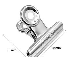 Металева прищіпка для затиску нігтів, велика 38мм