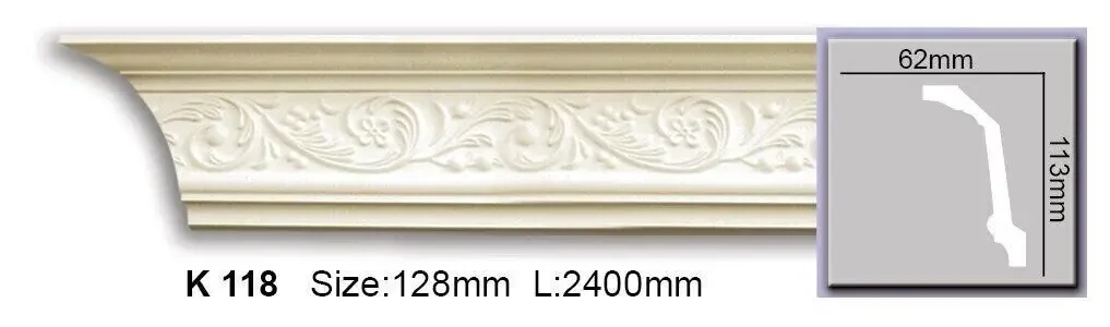 Карниз З Орнаментом Поліуретановий Harmony K 118 (2.00М)