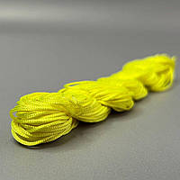 (18 метрів) Шнур нейлоновий, капроновий (шамбала) 1 мм колір - Жовто-лимонний