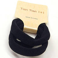 Набір безшовних резинок 3 шт, колір чорний