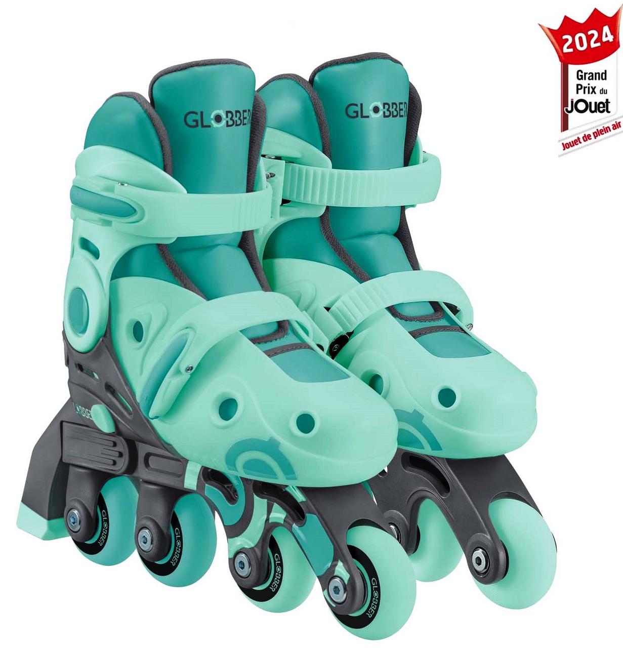 Роликові ковзани Globber 2в1 розмір 26-29 м'ятно-зелені (780-206)