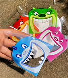 Пакети асорті 10х10 см Монстр різнокольоровий подарункові з липкою стрічкою фасувальні набір 10 шт, фото 3