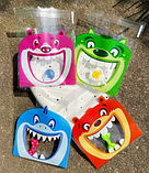 Пакети асорті 10х10 см Монстр різнокольоровий подарункові з липкою стрічкою фасувальні набір 10 шт, фото 7