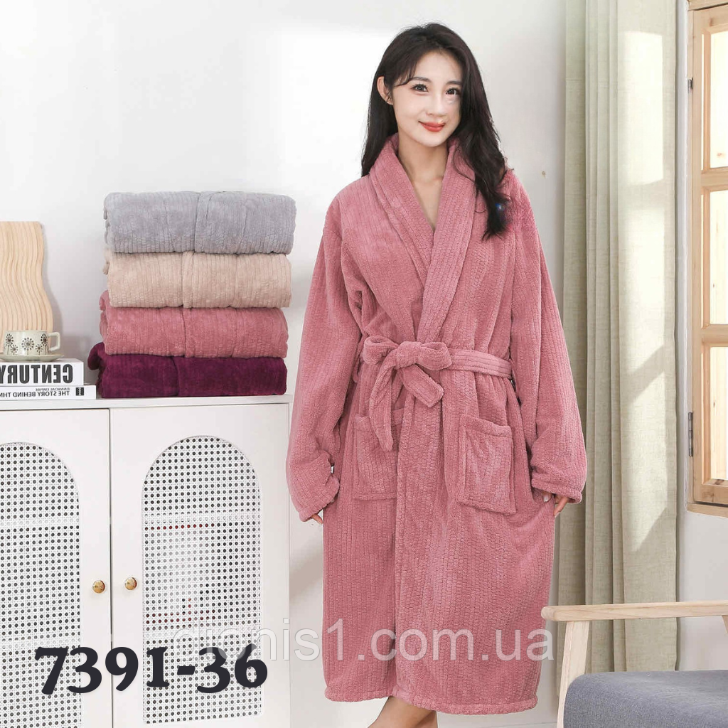 Халат універсальний фібра м'який і пухнастий, фото 1