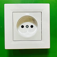 Розетка без заземлення Asfora Schneider Electric біла