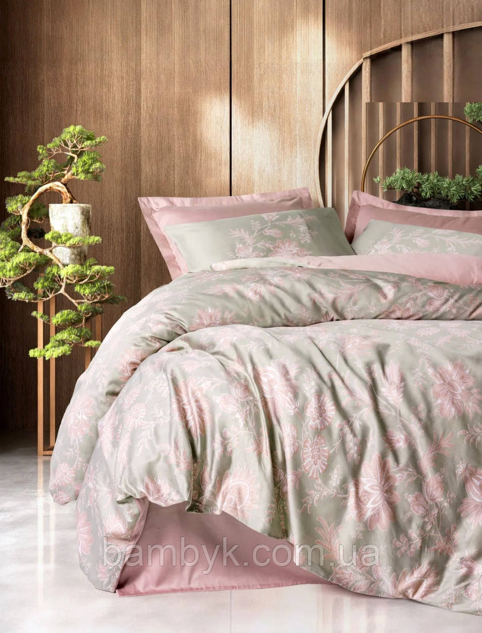 Постільна білизна Cotton Box "Betula Pudra" ранфорс Ranforce бавовняна євро розміру Туреччина