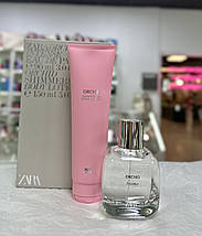 Жіночий набір Zara парфум Zara Orchid Intense 90 мл + лосьйон Orchid Intense Shimmering Body Lotion 150 мл, фото 4