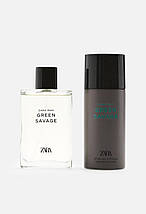 Набір для чоловіків Zara туалетна вода Green Savage 90мл + дезодорант Green Savage 150мл, фото 6