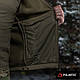 M-Tac тепла зручна військова флісова кофта хакі на блискавці Fleece Polartec - фото 9 - id-p2497391029