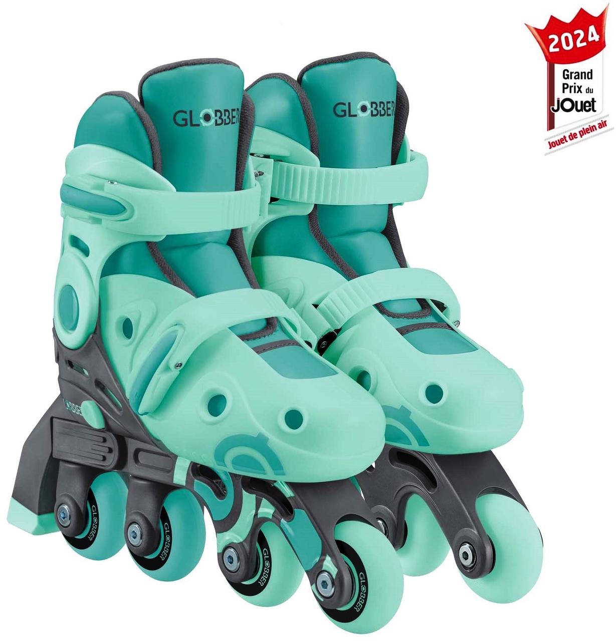 Роликові ковзани Globber 2в1 розмір 30-33 м'ятно-зелені (783-206)