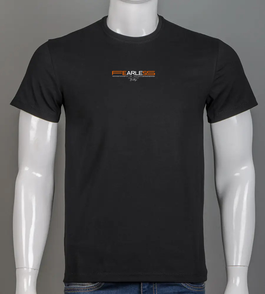 Футболка чоловіча Fearless 2416м (Уп.4шт M-XXL), Чорний, фото 1