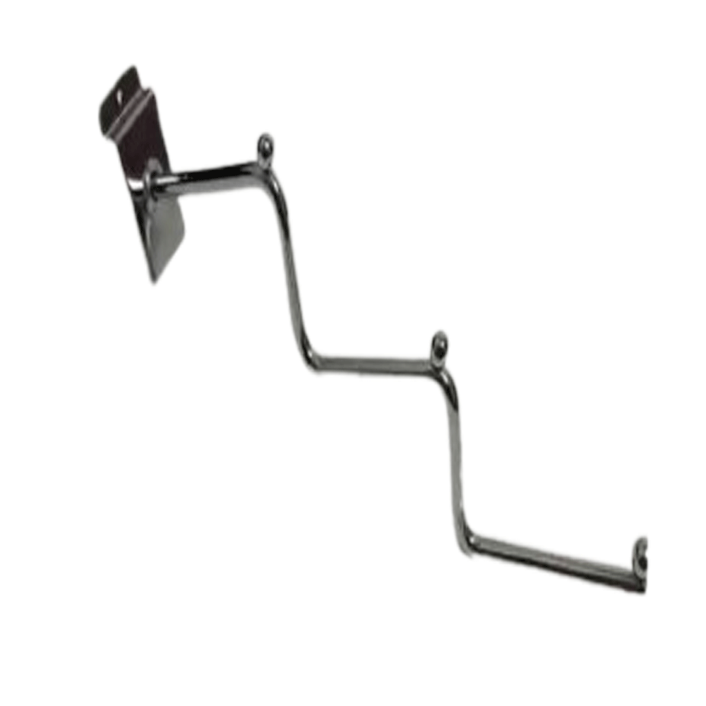 Кронштейн Флейта 35 см торгова 3 сходинки хромована в Єкономпанель, фото 1