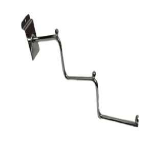 Кронштейн Флейта 35 см торгова 3 сходинки  хромована в Єкономпанель