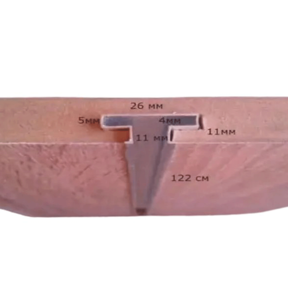 Алюмінієва Вставка в экономпанель 122 см, фото 1