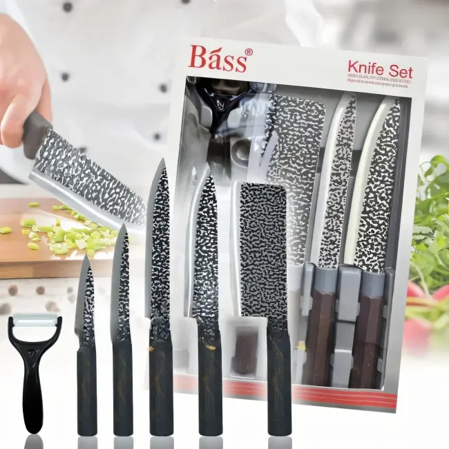 Набір ножів для кухні Kitchen knife з коричневою ручкою XPRO B821 (43745-B821_277)