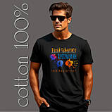 Футболка унісекс Stedman з принтом  ДАВАЙ ЗАЙМЕМОСЯ ПРОСУВАННЯМ XS чорна, фото 3