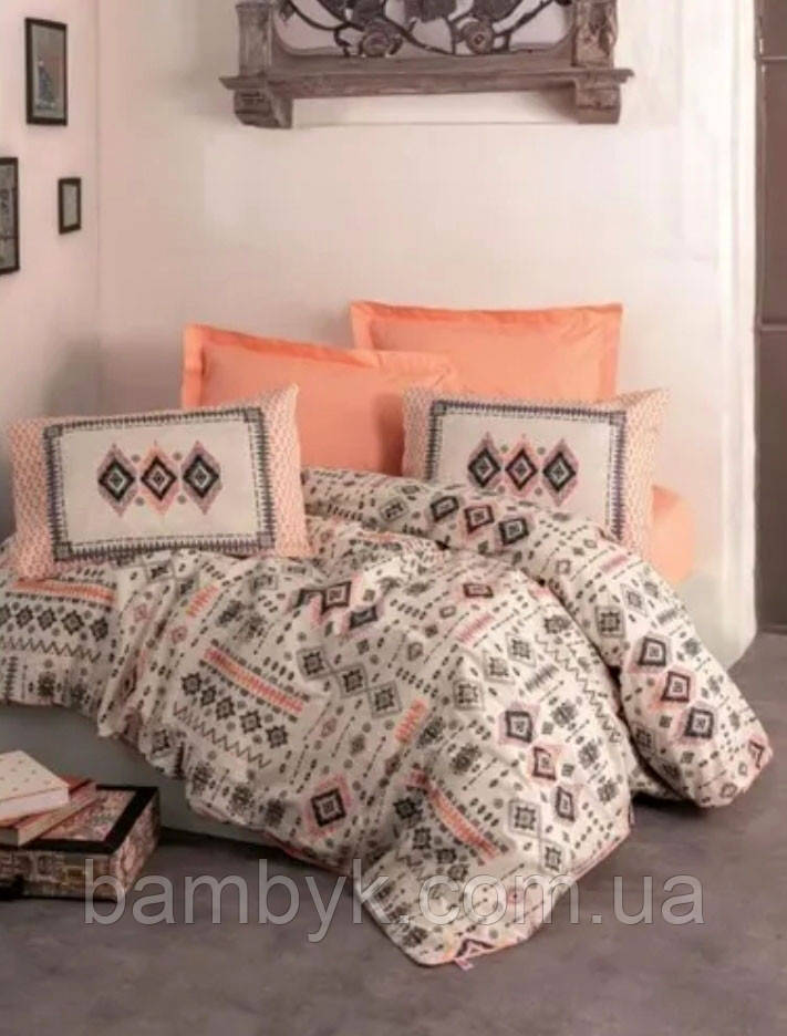 Постільна білизна Cotton Box "Kateri Somon" ранфорс Ranforce бавовняна євро розміру Туреччина