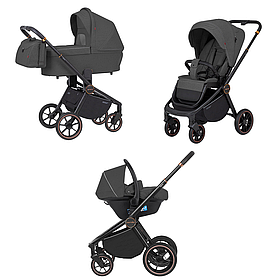 Коляска Універсальна 3в1 Carrello Epica CRL-8511/1 Епіка, Iron Grey