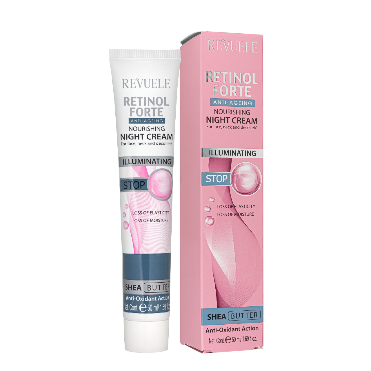 Крем для обличчя антивіковий Revuele Retinol Forte Anti-Ageing з ретинолом, 50 мл