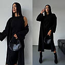 Модний стильний жіночий костюм-двійка: плаття та кардиган Розміри 42 - 52, фото 3