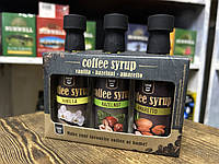 Набір міні сиропів до кави Funlab Select Coffee syrup Vanila&Hazelnut&Amaretto 3шт 135мл