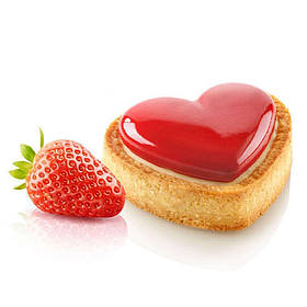 Форма для тартів AMORE 30 мл Silikomart KIT TARTE RING AMORE 80x70 MM
