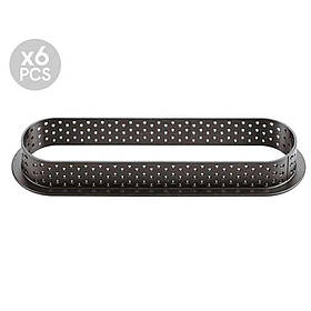Набір форм для "Тарт-еклер" 6 шт (146x35 мм) Silikomart TARTE RING OBLONG 146x35 H20 MM