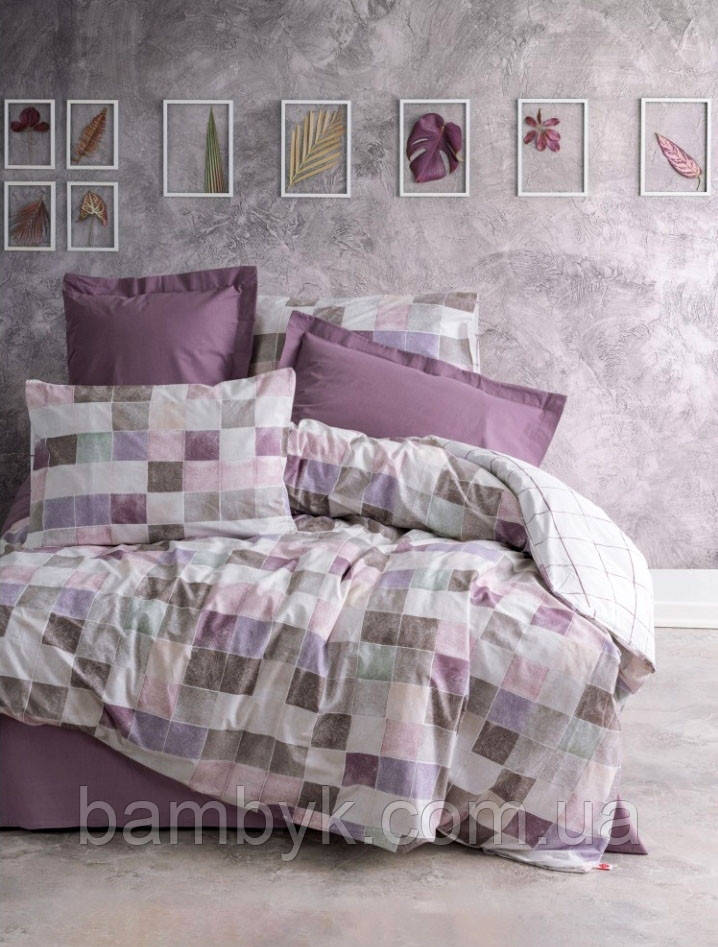 Постільна білизна Cotton Box "Maro Gulkurusu" ранфорс Ranforce бавовняна євро розміру Туреччина, фото 1