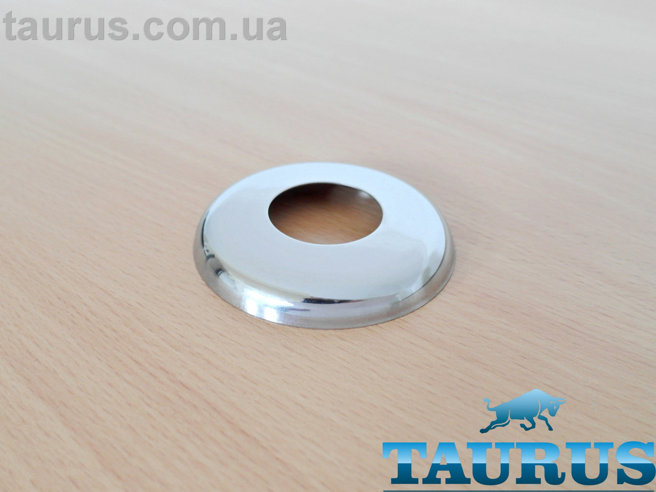 Полірований декоративний н/ж фланець ThermoPulse Classic Chrome D76 / висота 10мм, внутрішній розмір 1" (d32 мм)