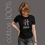 Футболка унісекс Stedman з принтом CODE MAKES ME HAPPY XS чорна, фото 3