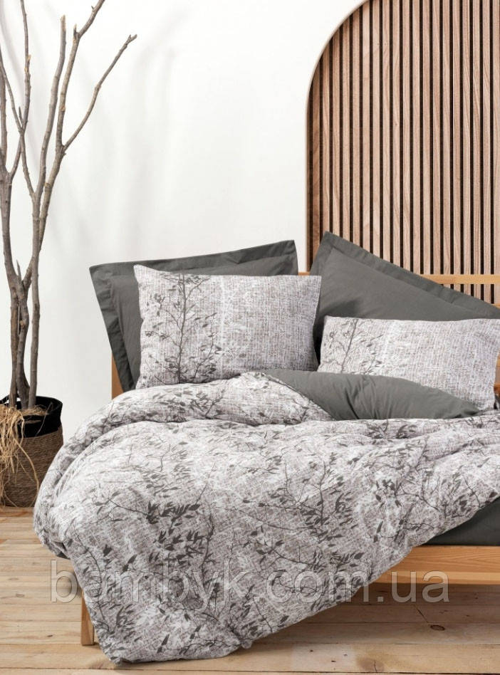 Постільна білизна Cotton Box "Odin Kahve" ранфорс Ranforce бавовняна євро розміру Туреччина