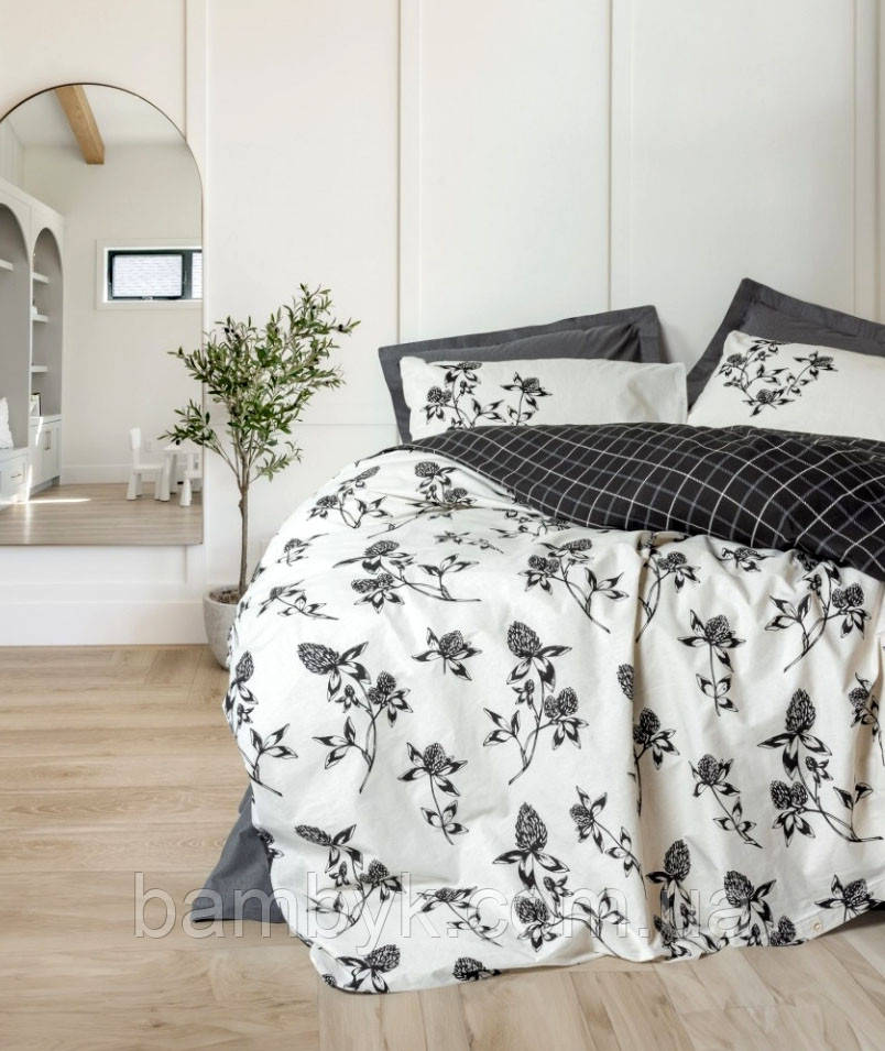 Постільна білизна Cotton Box "Odin Kahve" ранфорс Ranforce бавовняна євро розміру Туреччина