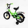 Велосипед дитячий двоколісний сталевий Corso MAXIS-14125 14" зріст 95-115 см вік 3 до 6 років Зелений, фото 3