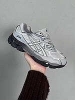 Сірі замшеві чоловічі кросівки Asics Gel-NYC Демісезонні Асікс Гель повсякденні