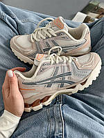 Бежеві текстильні жіночі кросівки Asics Gel-Kayano 14 Peach Cream Демісезонні Асікс Гель Каяно