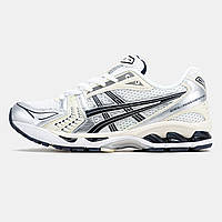 Білі текстильні чоловічі кросівки Asics Gel-Kayano 14 Демісезонні Асікс Гель Каяно