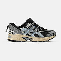 Сірі шкіряні жіночі кросівки Asics Gel Kahana TR V2 Grey Black  Демісезонні Асікс Гель Кахана
