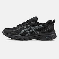 Чорні текстильні чоловічі кросівки ASICS Gel-Venture 6 / Демісезонні Асікс Гель Вентуре 6