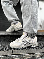 Сірі замшеві жіночі кросівки Asics Gel-Sonoma Oyster Grey Демісезонні Асікс Гель Сонома