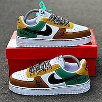 Замшеві чоловічі кросівки Nike Air Force 1 Low Venom Демісезонні Найк аїр Форс 1