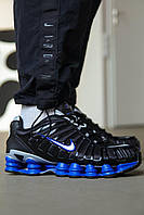 Чорні текстильні чоловічі кросівки Nike Shox TL 'Chrome' Найк Шокс  Демісезонні