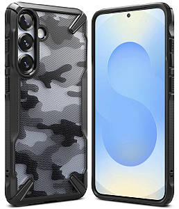 Чохол Ringke Fusion X до Samsung Galaxy S25 Camo Black (FX986E73)