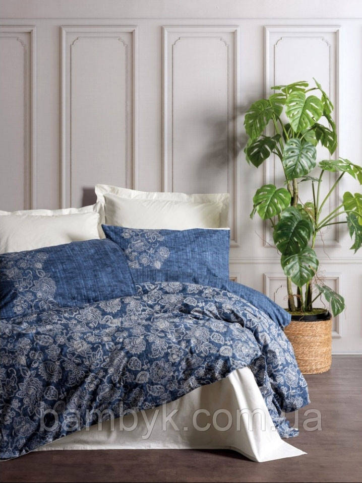 Постільна білизна Cotton Box "Owen Bej" сатин DeLux преміум якість бавовняне розмір євроТуреччина