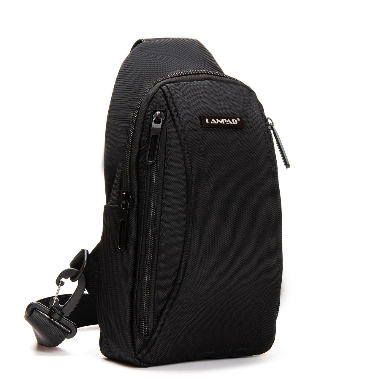 Сумка Чоловіча На Плече нейлон Lanpad 35005 black, Купити чоловічі сумки-планшети гуртом і в роздріб в Україні.