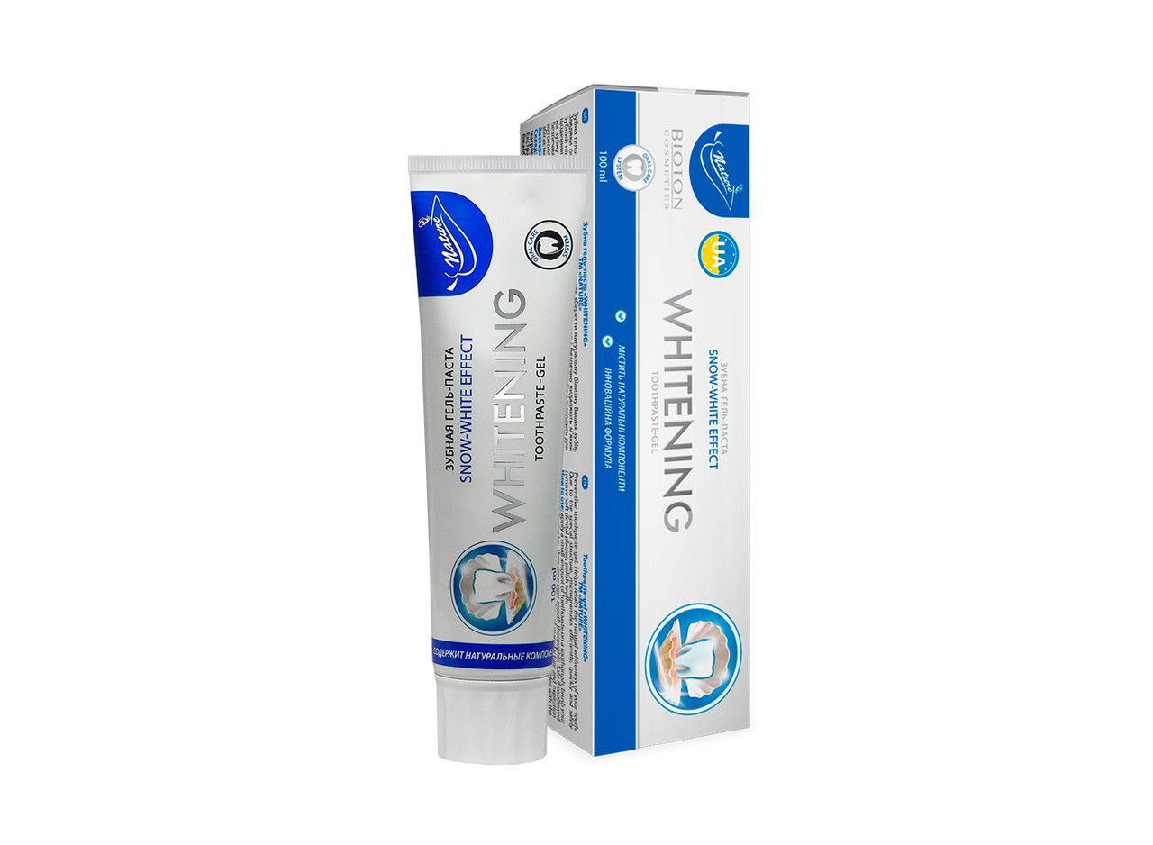 Зубна гель-паста відбілювальна Біотон Whitening NATURE 100 мл