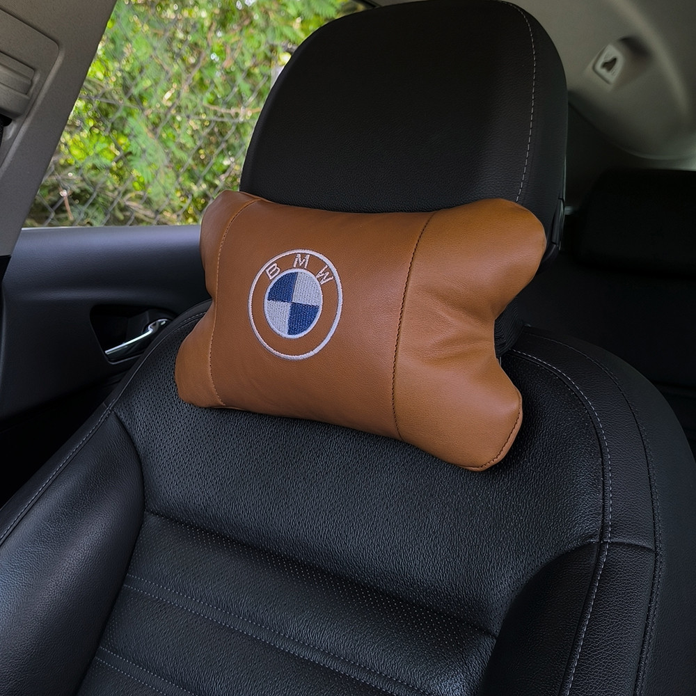 Подушка підголовник в подарунок BMW, Подушка підголовник для автомобіля, Подушка JR-219 під шию