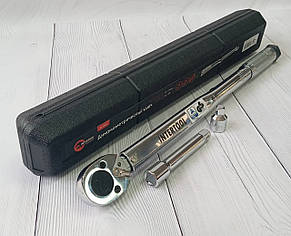 Ключ динамометричний 1/2", 28-210 Нм, перехідник 1/2"*3/8", подовжувач 125 мм * 1/2"  INTERTOOL XT-9007   Luxprice